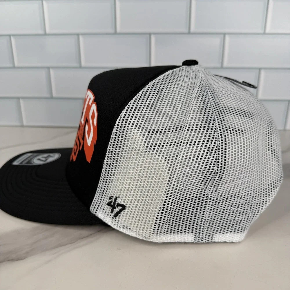 San Francisco Giants Hat Cap Snap Back Mens One Size Black White‎ 47 Baseball